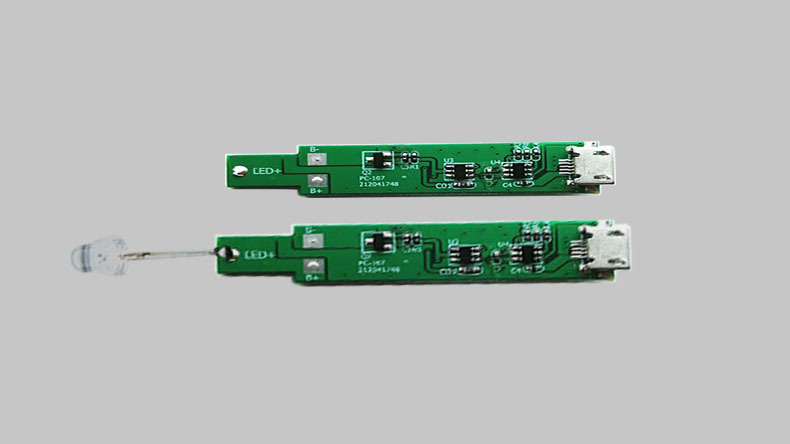 寶寶LED挖耳勺PCBA定制電路板1